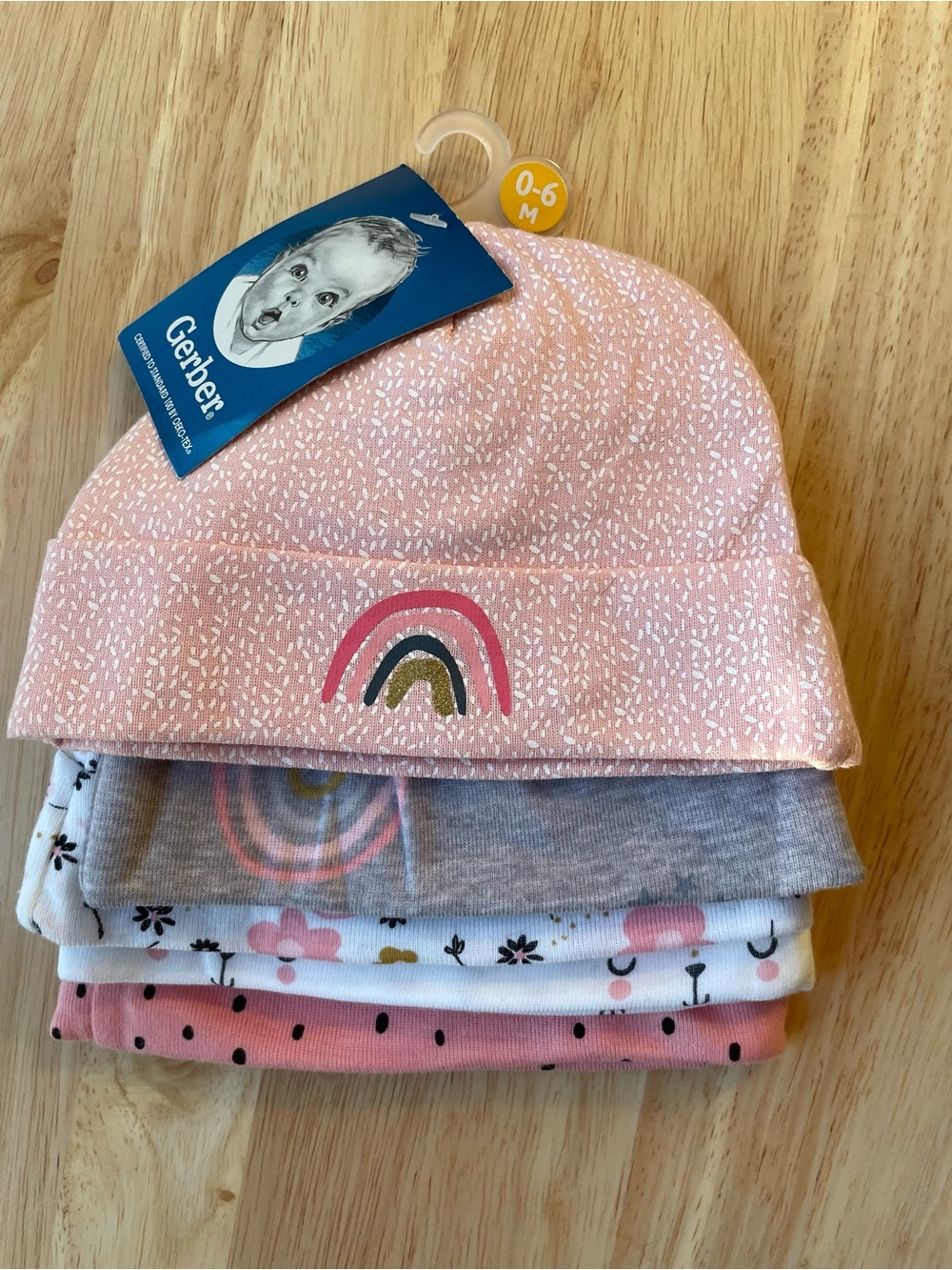 16 Pc Newborn Girl Bundle - 5 Caps, Hat, Headband, Booties, 8 Bibs NWOT/NWT - Picture 2 of 16